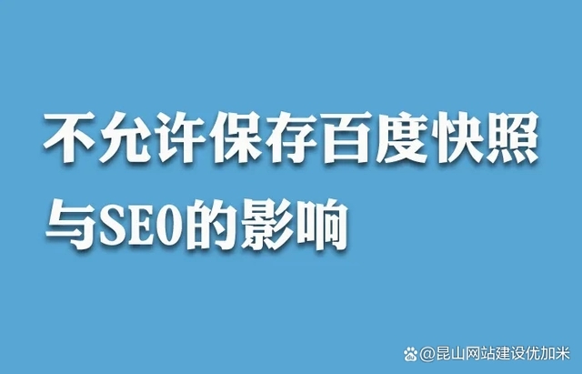 百度快照“消失”網站seo還能做嗎？